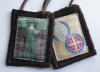 St. Benedict Woven Medallion Wool Scapular